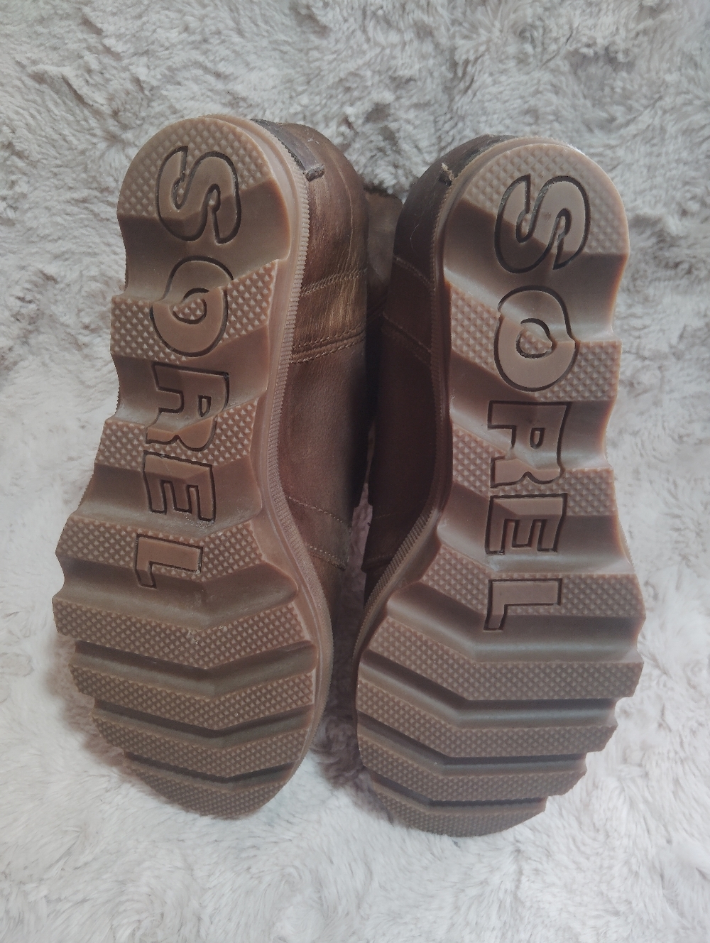 EUC!! Sorel Joan of Atric Wedge II Lace Up Leather Boots. Size 6.5 - Picture 7 of 9